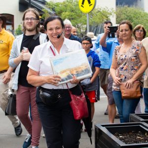 a group of people posing for the camera
